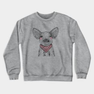 cute piggy Crewneck Sweatshirt